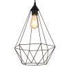 Globo lighting Zachary hanging light black, 1-light source