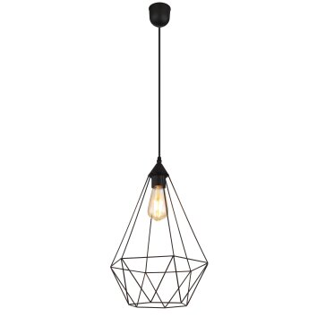 Globo lighting Zachary hanging light black, 1-light source