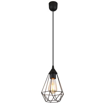 Globo lighting Zachary hanging light black, 1-light source