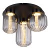 Globo lighting Fluoro ceiling light LED black, 1-light source