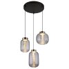 Globo lighting Fluoro hanging light LED black, 1-light source