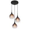 Globo lighting Olsen hanging light black, 3-light sources