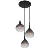 Globo lighting Olsen hanging light black, 3-light sources