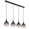 Globo lighting Olsen hanging light black, 4-light sources