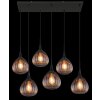 Globo lighting Olsen hanging light black, 6-light sources