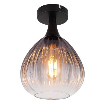 Globo lighting Olsen ceiling light black, 1-light source