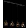 Globo lighting Hassan hanging light black, 4-light sources