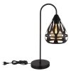 Globo lighting Hassan table lamp black, 1-light source