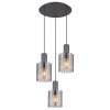 Globo lighting Tulivar hanging light grey, 3-light sources