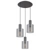 Globo lighting Tulivar hanging light grey, 3-light sources