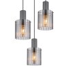 Globo lighting Tulivar hanging light grey, 3-light sources