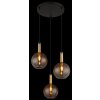 Globo lighting Marinella hanging light black, 3-light sources