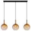 Globo lighting Marinella hanging light black, 3-light sources