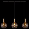 Globo lighting Marinella hanging light black, 3-light sources