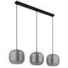 Globo lighting Lampigna hanging light brass, black, 3-light sources