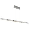 Globo lighting Ethan hanging light LED brushed aluminium, white, 1-light source