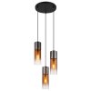 Globo lighting Annika hanging light black, 3-light sources