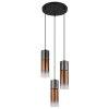 Globo lighting Annika hanging light black, 3-light sources