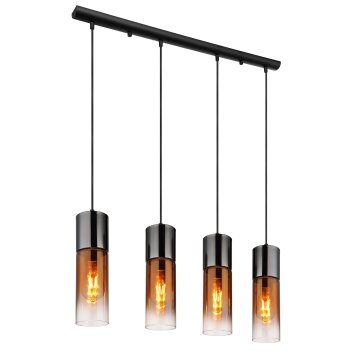 Globo lighting Annika hanging light black, 4-light sources