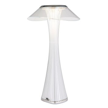 Globo lighting Ambra table lamp LED chrome, transparent, clear, 1-light source