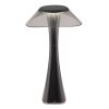 Globo lighting Ambra table lamp LED chrome, smoke coloured, black, 1-light source