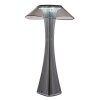 Globo lighting Ambra table lamp LED chrome, smoke coloured, black, 1-light source