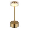 Globo lighting Shira table lamp LED brass, 1-light source