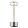 Globo lighting Shira table lamp LED matt nickel, 1-light source