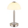 Globo lighting Uldin table lamp LED chrome, matt nickel, 1-light source