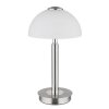 Globo lighting Uldin table lamp LED chrome, matt nickel, 1-light source