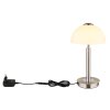 Globo lighting Uldin table lamp LED chrome, matt nickel, 1-light source