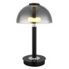 Globo lighting Uldin table lamp LED chrome, black, 1-light source