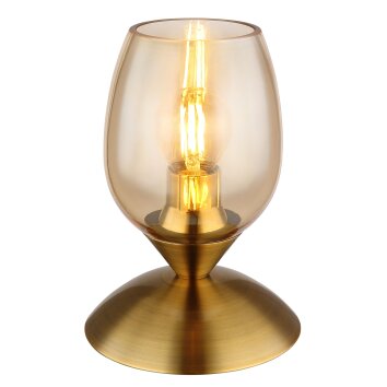 Globo lighting Kuwaita table lamp brass, 1-light source