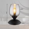 Globo lighting Kuwaita table lamp black, 1-light source