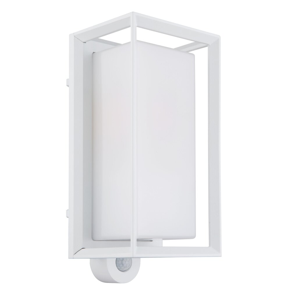 Globo lighting Logana outdoor light white, 1-light source, Motion sensor