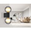 Globo lighting Ander wall light black, 2-light sources