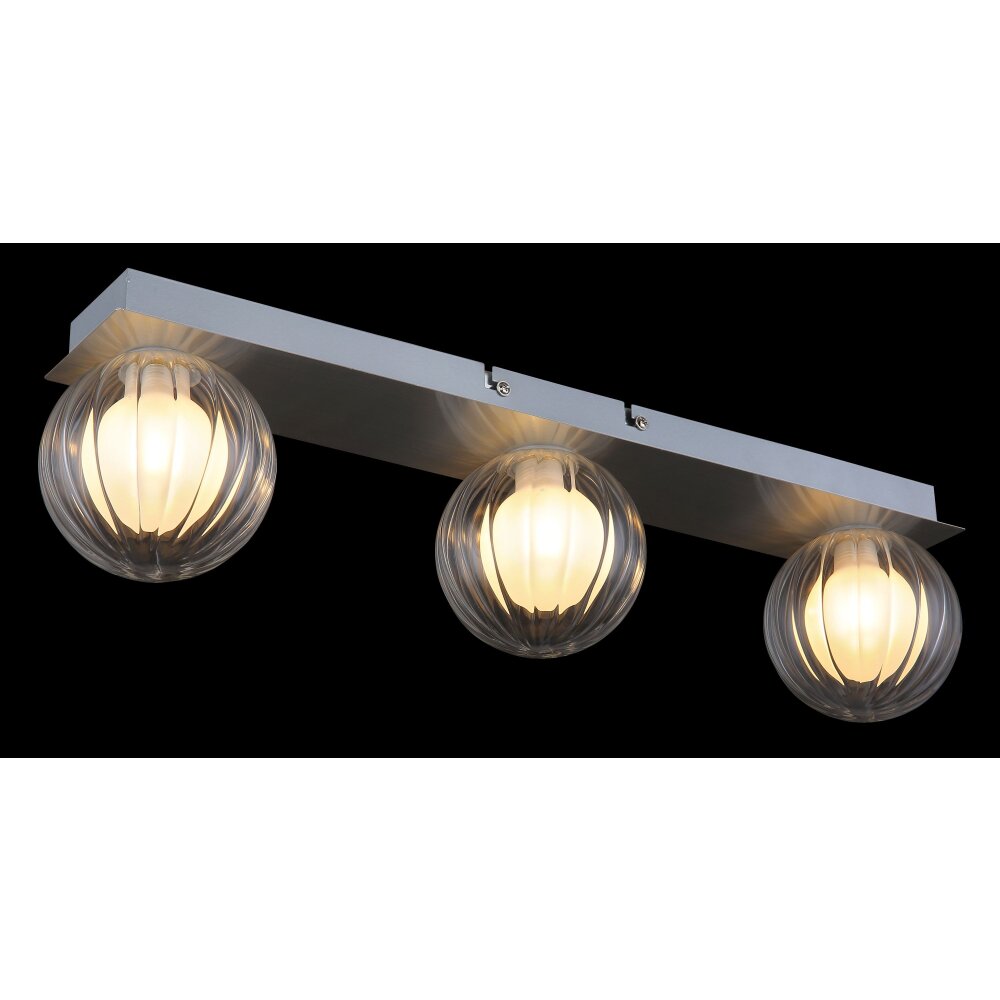 Globo lighting Ander ceiling light matt nickel, 3-light sources