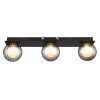 Globo lighting Ander ceiling light black, 3-light sources