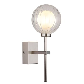 Globo lighting Ander wall light matt nickel, 1-light source