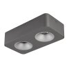 Globo lighting Hangarau ceiling light LED grey, 1-light source