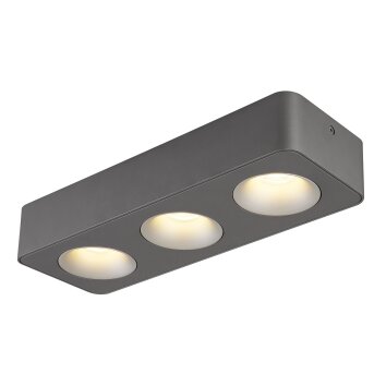 Globo lighting Hangarau ceiling light LED grey, 1-light source