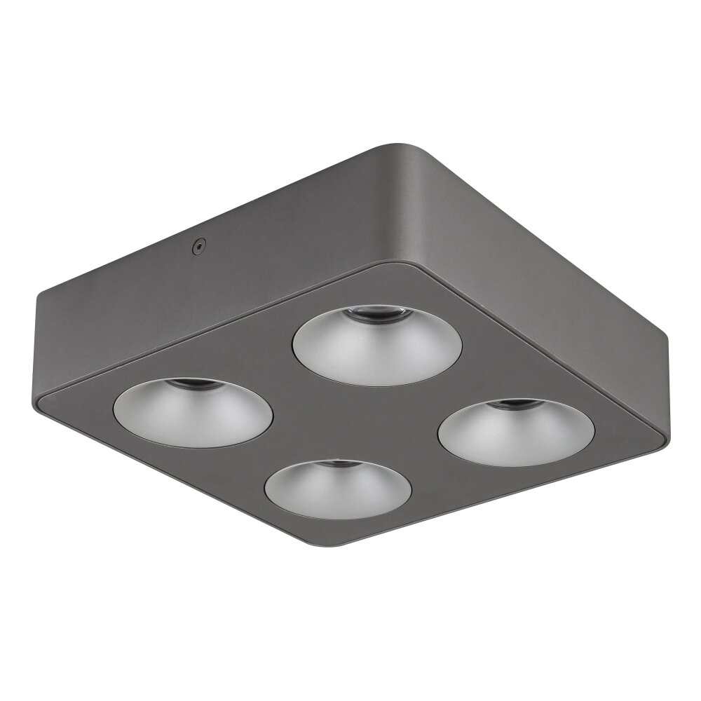 Globo lighting Hangarau ceiling light LED grey, 1-light source