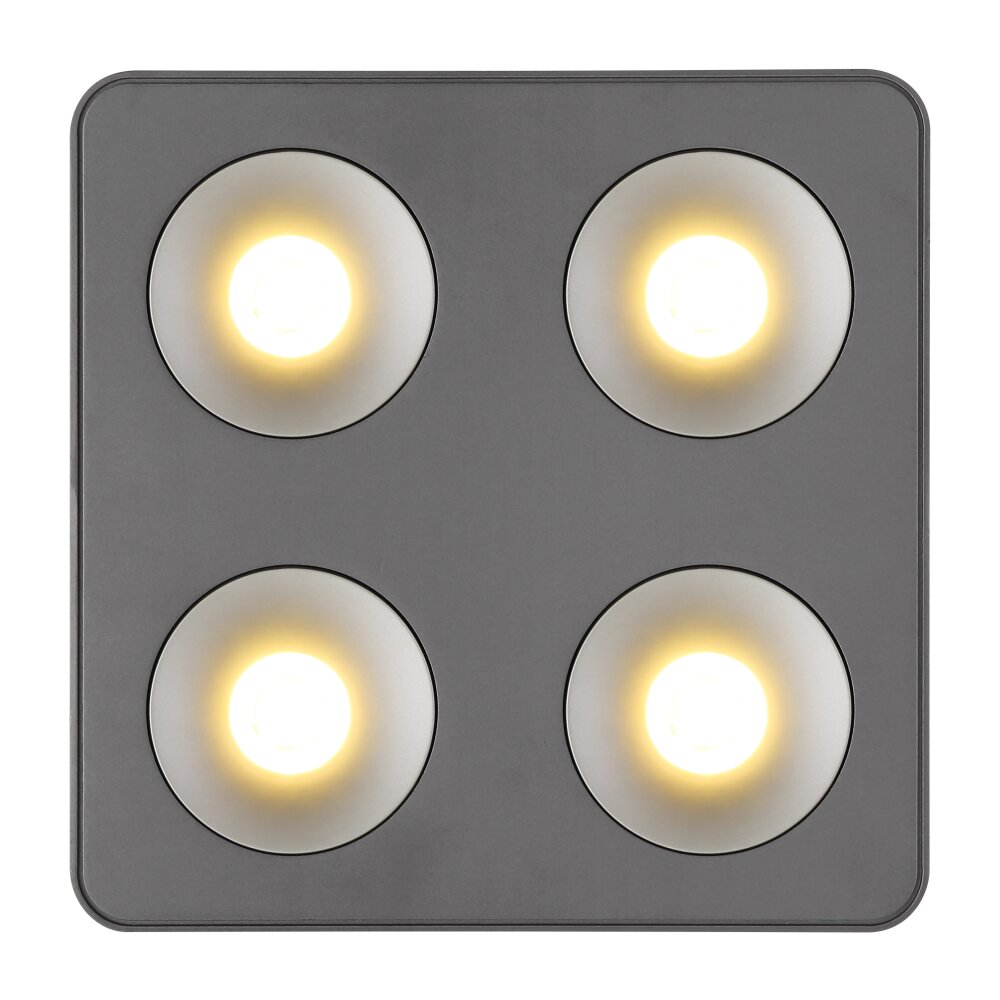 Globo lighting Hangarau ceiling light LED grey, 1-light source