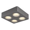 Globo lighting Hangarau ceiling light LED grey, 1-light source