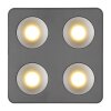 Globo lighting Hangarau ceiling light LED grey, 1-light source