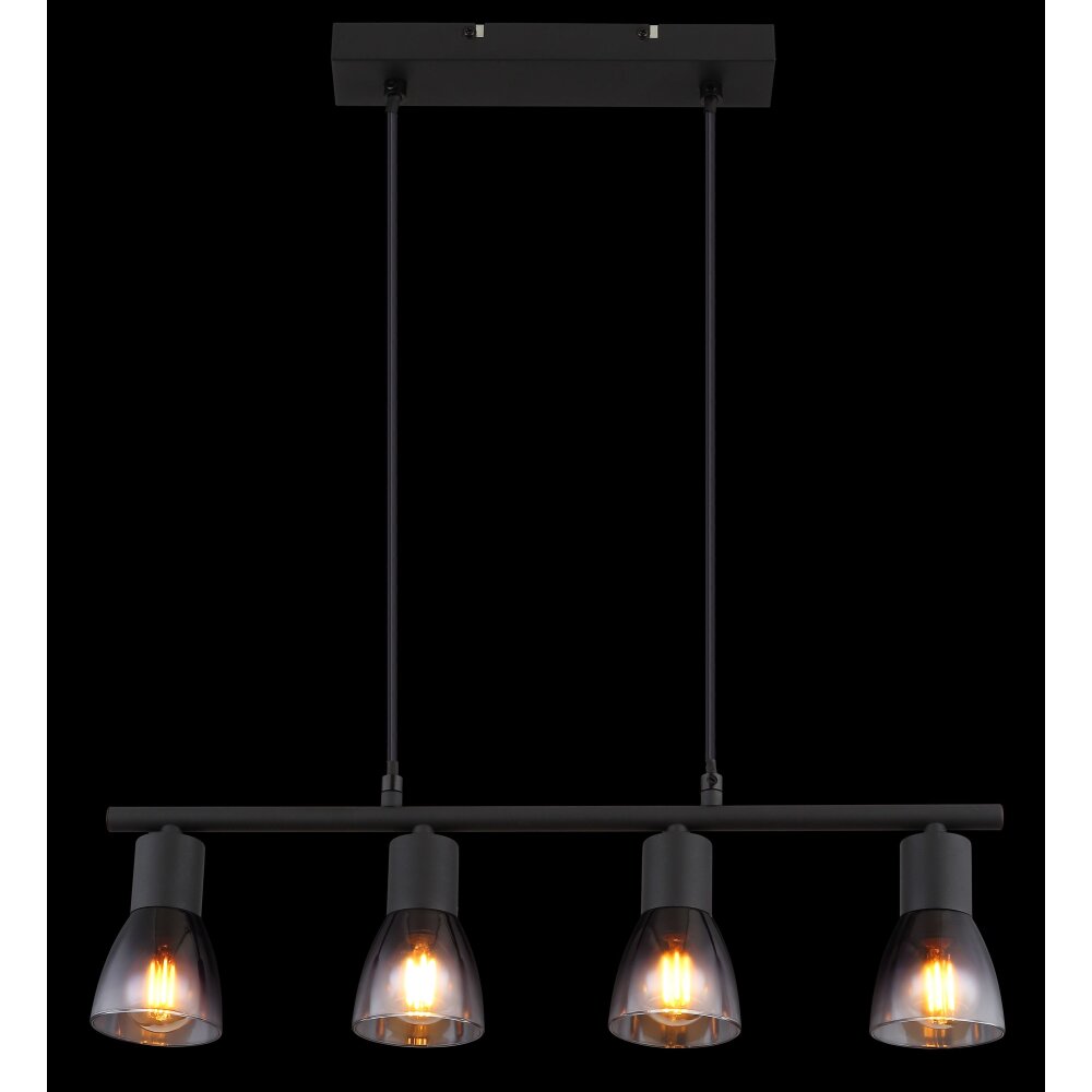 Globo lighting Satella hanging light black, 4-light sources
