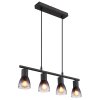 Globo lighting Satella hanging light black, 4-light sources