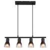 Globo lighting Satella hanging light black, 4-light sources