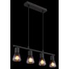 Globo lighting Satella hanging light black, 4-light sources