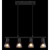 Globo lighting Satella hanging light black, 4-light sources